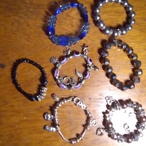 Elegant Multi-Color Beaded Bracelet Set
